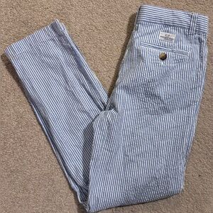 Blue Seersucker Pants